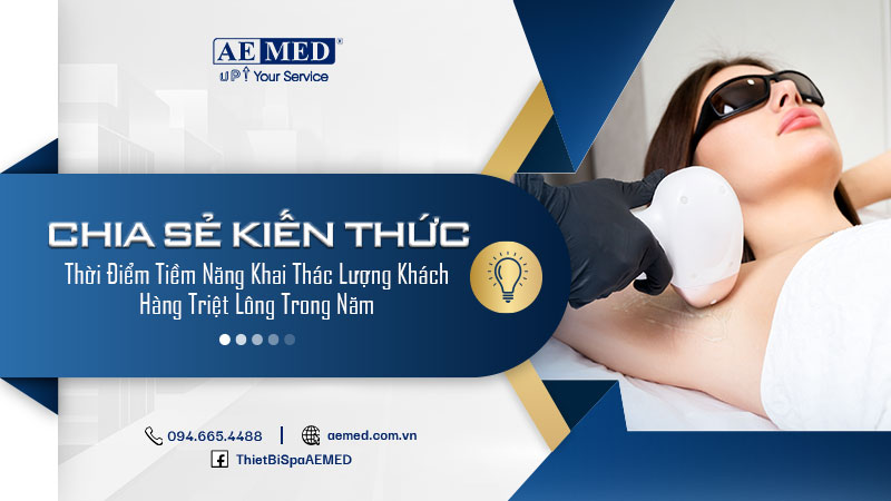 Thời điểm tiềm năng khai thác lượng khách hàng triệt lông trong năm 1