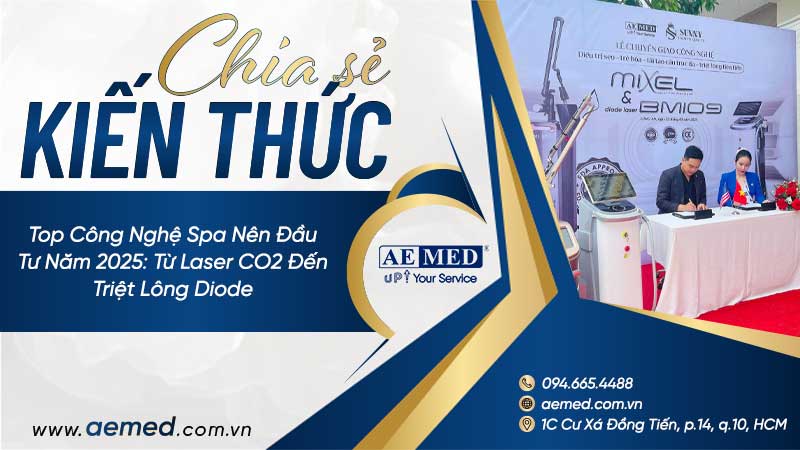 Top công nghệ spa nên đầu tư năm 2025: Từ laser CO2 đến triệt lông Diode 1