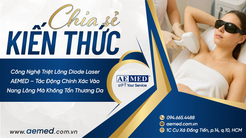 Công nghệ triệt lông Diode Laser AEMED – Tác động chính xác vào nang lông mà không tổn thương da 1